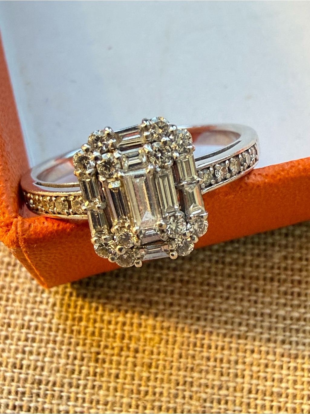 05 Ct Diamond Ring In 18k White Gold Setting 05 Ct Diamond Ring In 18k White Gold Setting